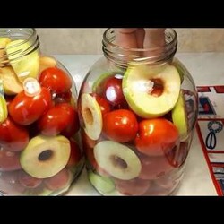 ПОМИДОРЫ С ЯБЛОКАМИ на Зиму Без УКСУСА, Без ЛИМОНКИ, Без АСПИРИНА. Можно давать даже маленьким детям