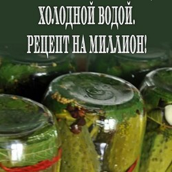 Огурцы злодейские на холодной воде с водкой