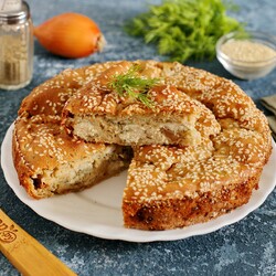 Заливной пирог с рыбой