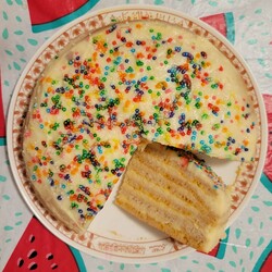 Блинный торт с заварным кремом из сладкого йогурта