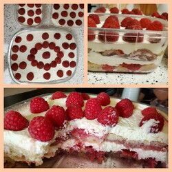 Малиновое тирамису