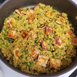 "Золотой" гарнир с сыром