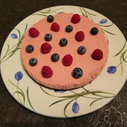 малиновый торт-мусс (без выпечки)