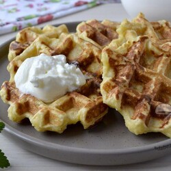 Творожные вафли без сахара для диабетиков - рецепт для вафельницы