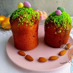 Миндальный кулич, пп рецепт без яиц, без масла, без сахара