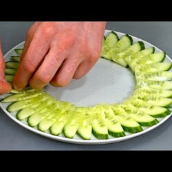 5 НОВЫХ СУПЕР способов, как красиво нарезать овощи на праздничный стол! УКРАШЕНИЕ овощами!