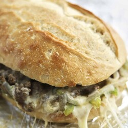 Ground Beef Philly Cheesesteak