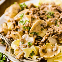 Ground Beef Stroganoff (Hamburger)