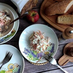 Салат с яблоком и морковью