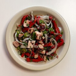 Tinned Calamari and Roasted Red Pepper Salad - Day With Mei