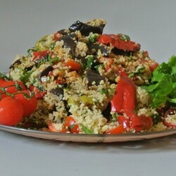 Кускус с запеченными овощами