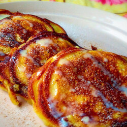 Кефирные оладьи с яблоками. Рецепт