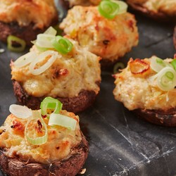Best Crab Stuffed Mushrooms Recipe - How to Make Crab Stuffed Mushrooms
