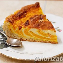 Тыквенный пирог с творогом