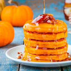 Тыквенные оладьи на кефире