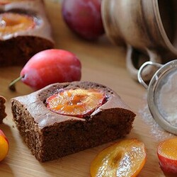 ШОКОЛАДНО-СЛИВОВЫЙ ПИРОГ