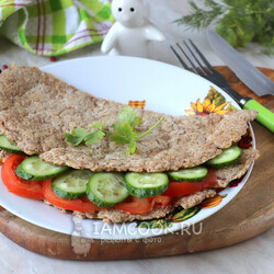 Овсяноблин без яиц и молока