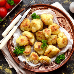 Цветная капуста в постном кляре