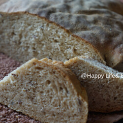 Хлеб пшенично-ржаной с отрубями и семенами льна (на сухих дрожжах)