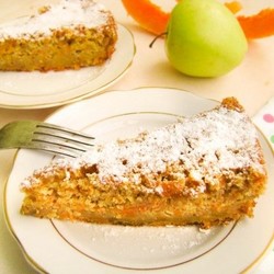 Тыквенный пирог с яблоком