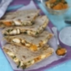 Полезная кесадилья с тыквой