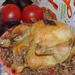 Курица с гречневым гарниром