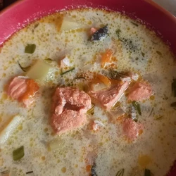 Финская сливочная уха на обед