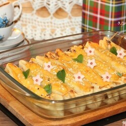 Блинные лодочки с кремовой начинкой