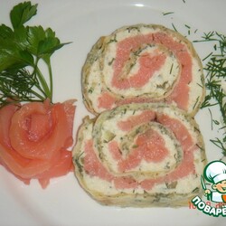 Рулет "Лосось по-царски"