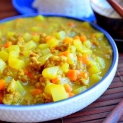 Рис с мясным карри