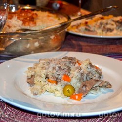 Утка с рисом по-португальски.