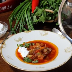 Борщ Костромской с желтой репой
