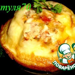 Фриттата-перевертыш с курицей