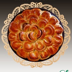 Пирог "Хризантема" с мясной начинкой