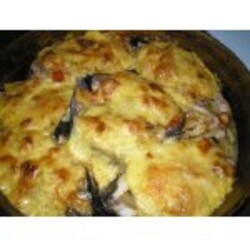 Карп, запеченный с грибами