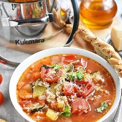 Суп по-итальянски с фаршем и овощами