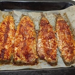 Запеченное филе скумбрии