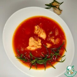 Борщ с запечённой свеклой