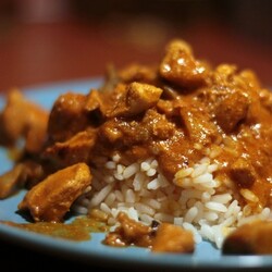 Курица карри с морепродуктами