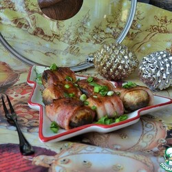 Шампиньоны в беконе