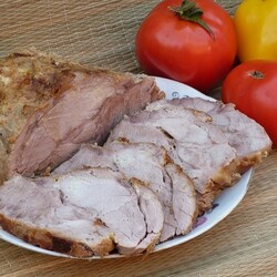 Свинина, шприцованная сливками