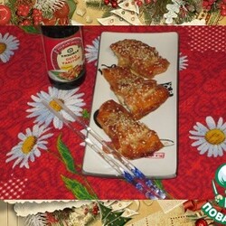 Запеченный лосось с кунжутом