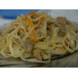 Мясо с фунчозой