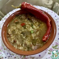 Харчо с орехами и сливой