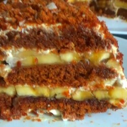 Торт,который приготовит даже ребенок (не требует выпечки)