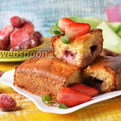 Пирог с замороженной клубникой