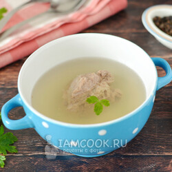 Бульон из шеи индейки — рецепт с фото