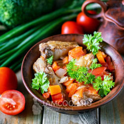 Рагу из свинины на косточке — рецепт с фото