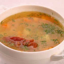 Суп с копчёнными рёбрышками: 9 пошаговых рецептов с фото и видео