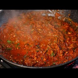 Тавадури - Мясо в кисло-сладком соусе.